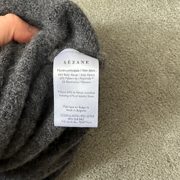 Sezane Amiel Sweater in Grey - Picture 3 of 4